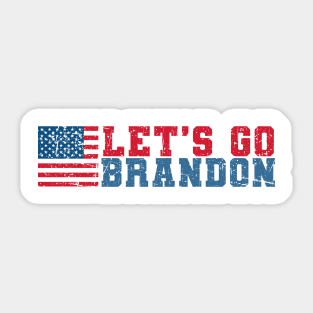 let's go brandon - simpel flag Sticker